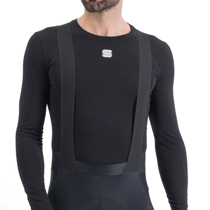 Термобелье рубашка Sportful Merino Baselayer LS black мужская (арт. 1122513-002) - 