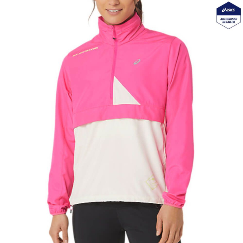 Куртка-анорак Asics Fujitrail Pink Glo/Birch женская (арт. 2012C398-700) - 