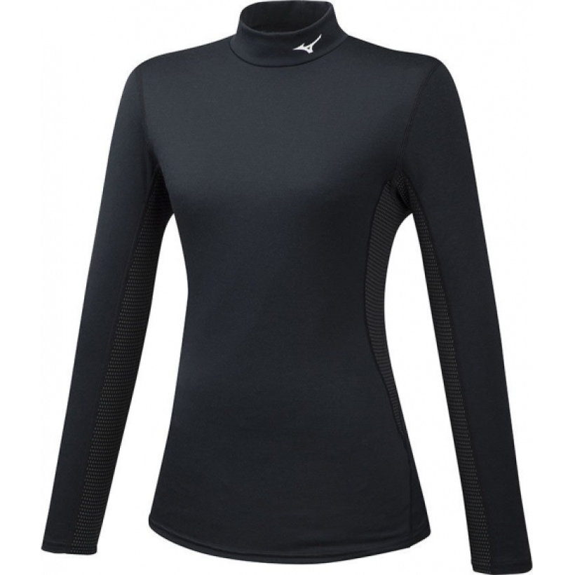 Термобелье рубашка MIZUNO Mid Weight High Neck женская (арт. A2GA9752) - 09-черный