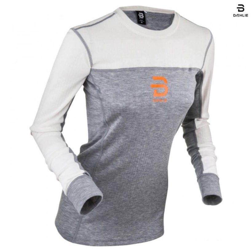 Термобелье Bjorn Daehlie Performance-Tech LS Baselayer Shirt Grey/White женское (арт. 333199-93501) - 