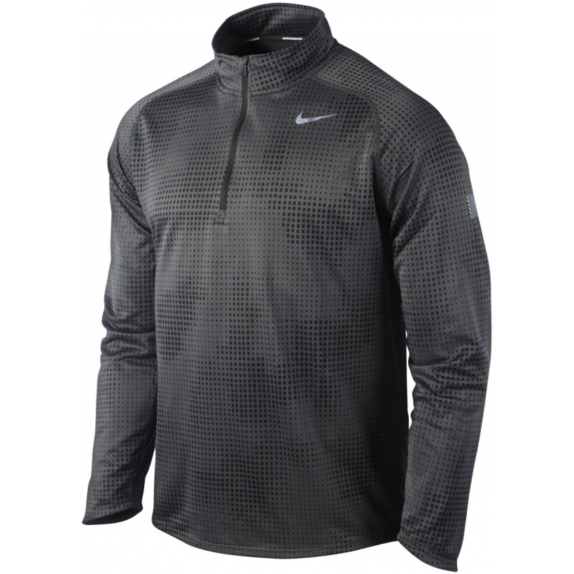 Рубашка Nike Element Jaquard Half-Zip мужская (арт. 519722) - 060 - черный