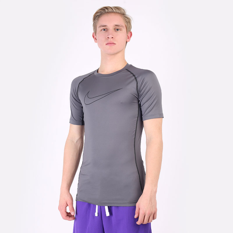 Футболка Nike Pro Dri-FIT Tight-Fit Grey мужская (арт. DD1992-068) - 