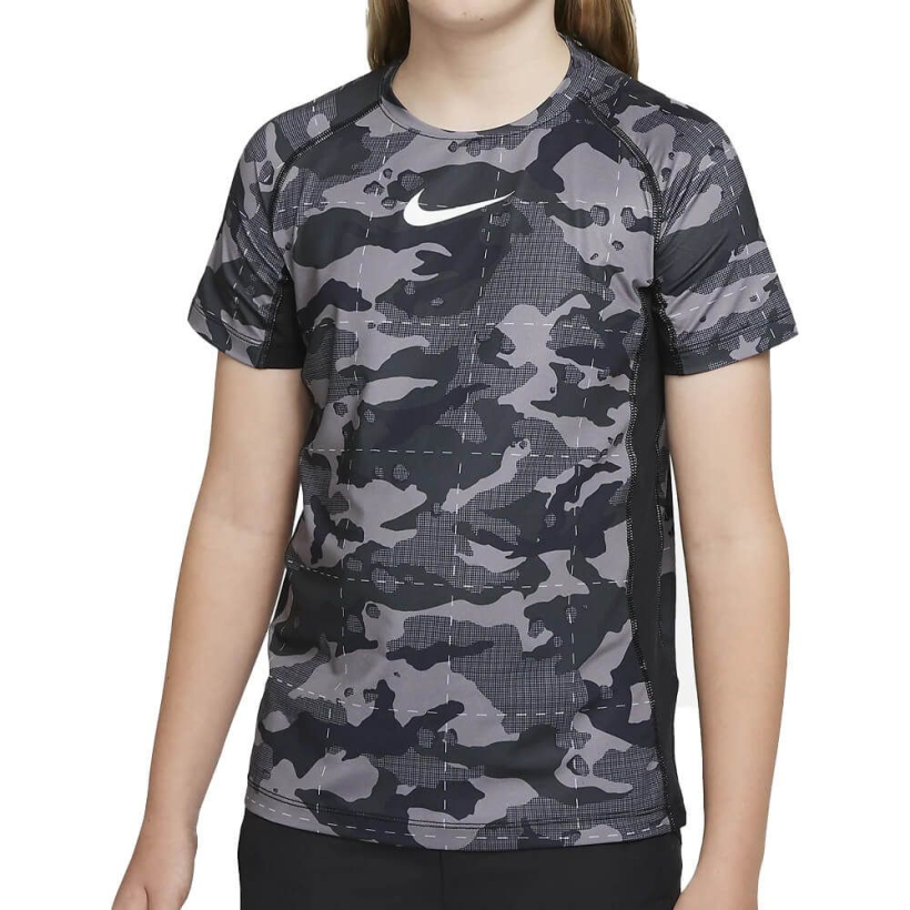 Футболка Nike Pro Dri-FIT Black/White для мальчика (арт. DM8536-010) - 
