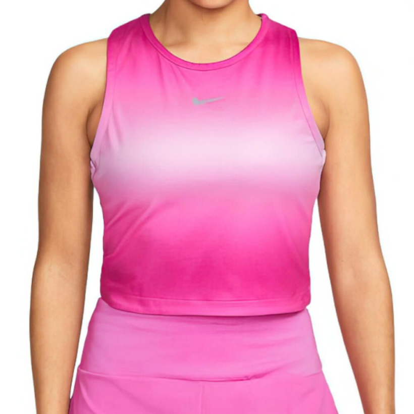 Топ Nike Dri-FIT Swoosh Cropped Pink женский (арт. DX1033-623) - 