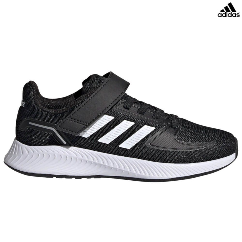 Кроссовки Adidas Runfalcon 2.0 C Black/White/Metallic детские (арт. FZ0113) - 