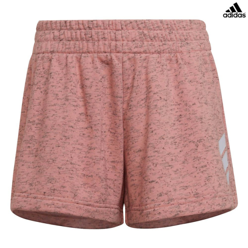 Шорты Adidas Future Icons 3-Stripes Loose Cotton Pink для девочки (арт. HD4384) - 
