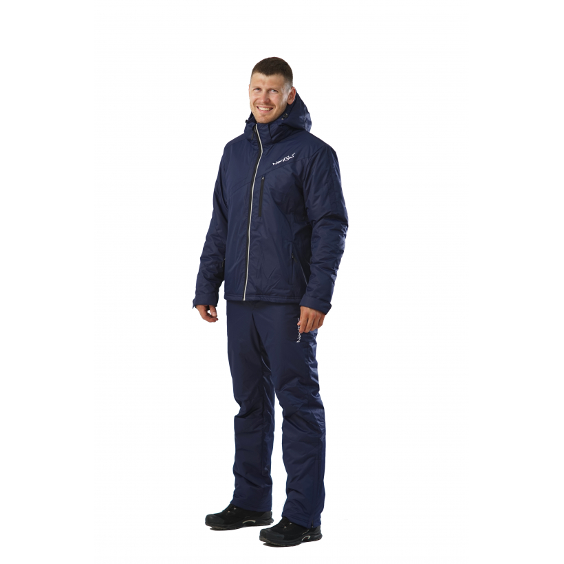 Утеплённый прогулочный лыжный костюм Nordski Premium Navy мужской (арт. NSM107770) - 
