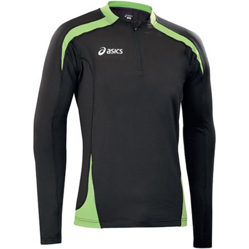 Рубашка Asics Sweat Ben мужская (арт. T233Z6) - черный / лайм