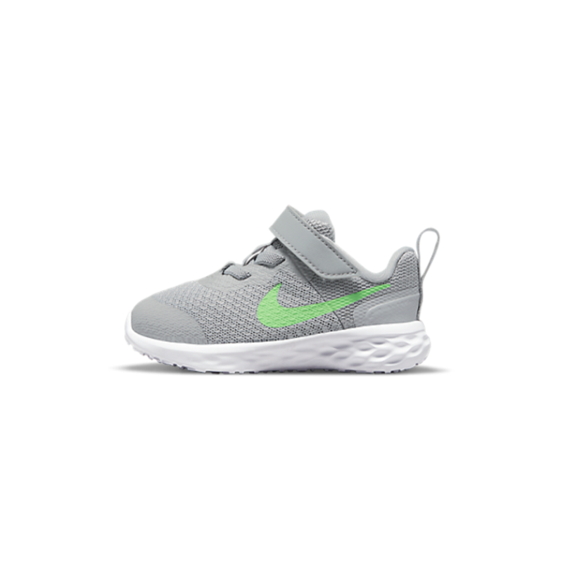 Кроссовки Nike Revolution 6 NN (TDV) Grey/Green детские (арт. DD1094-009) - 