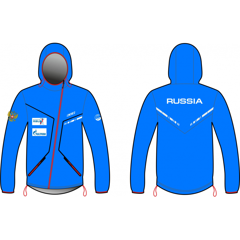 Разминочная куртка KV+ Ireland jacket RBU waterproof royal унисекс (арт. 9S25.2.RUS) - 