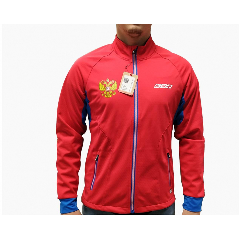 Разминочная куртка KV+ Cross jacket red\blue RUS унисекс (арт. 21V110.RUS) - 
