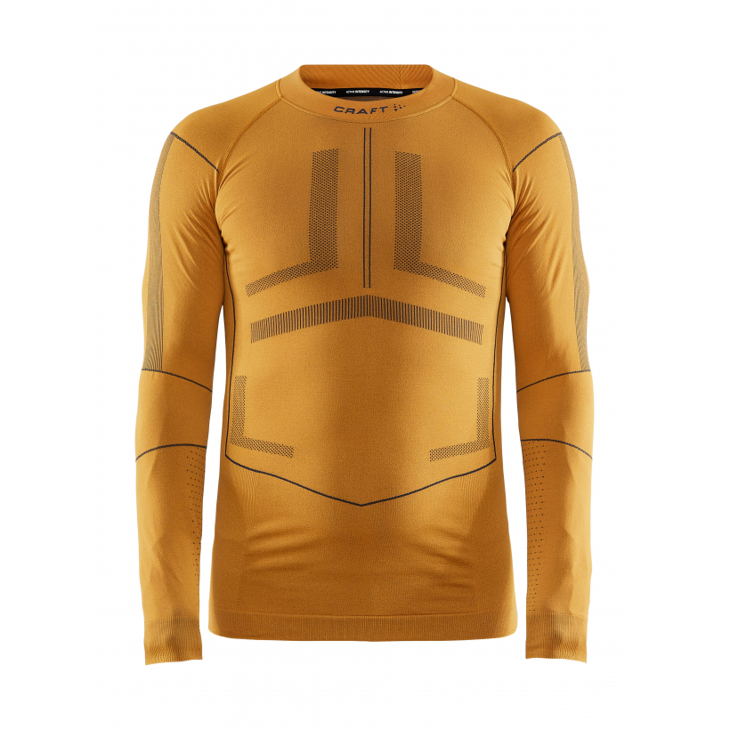 Термобелье рубашка Craft Dry Active Intensity LS мужская (арт. 1907933) - 560995-жёлтый