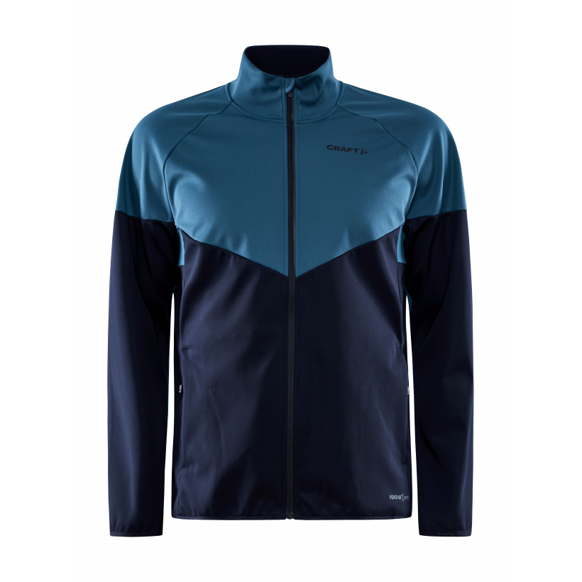 Куртка для беговых лыж / бега с мембраной Craft Glide Block мужская (арт. 1909596) - 676396 - синий
