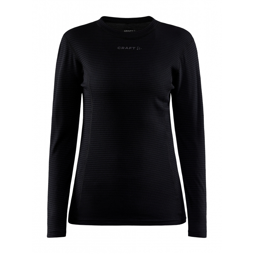 Термобелье рубашка для циклических видов спорта с шерстью Craft Pro Wool Extreme X женская (арт. 1911154) - 999000-черный