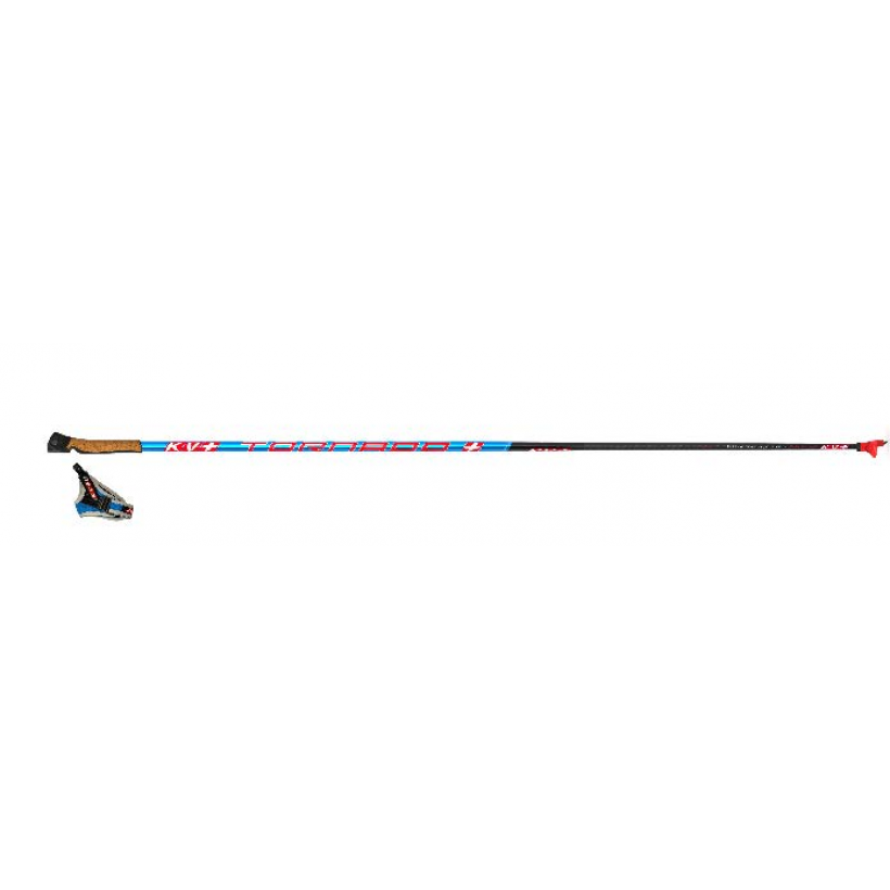 Лыжные палки KV+ TORNADO PLUS Carbon TitanQCD, cross country pole (арт. 21P001Q) - 