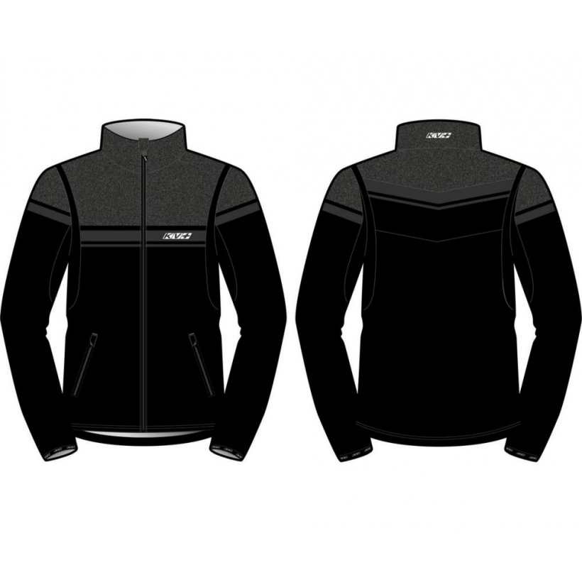 Куртка разминочная KV+ Sprint jacket black\grey женская (арт. 21SW06.1) - 