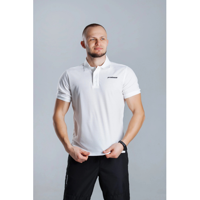 Рубашка-поло ProTeam Pique мужская (арт. 2220117) - 100-белый