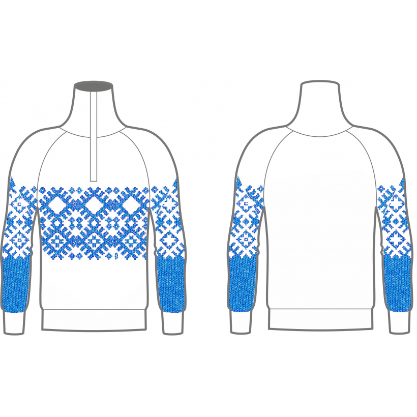 Свитер KV+ Cortina sweater woman white/blue женский (арт. 22U161.2) - 