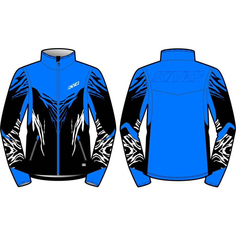 Куртка разминочная KV+ Tornado jacket blue\black мужская (арт. 22V104.12) - 