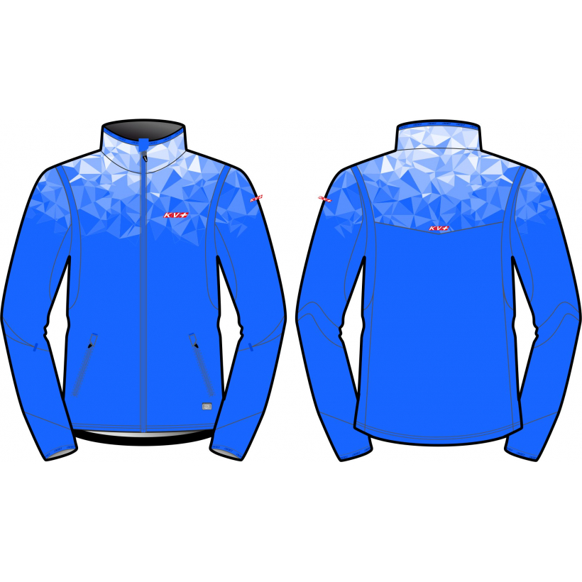 Куртка разминочная KV+ Tornado jacket blue\white мужская (арт. 22V104.20) - 