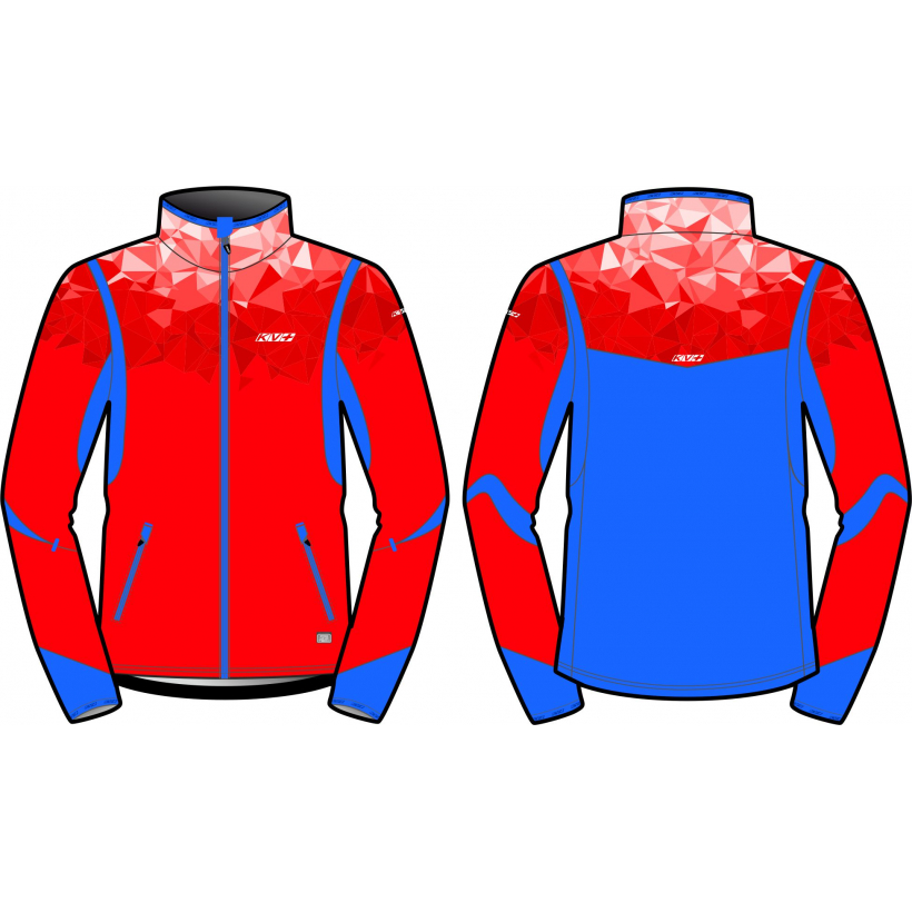 Куртка разминочная KV+ Tornado jacket red\blue мужская (арт. 22V104.32) - 
