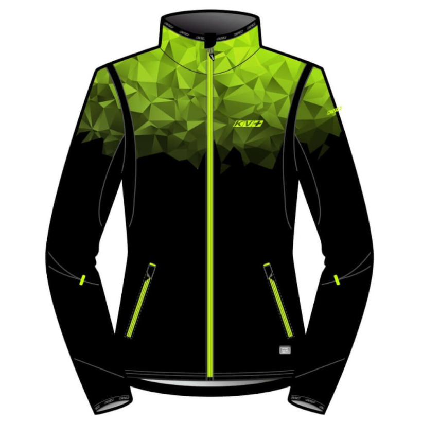 Лыжная куртка KV+ Tornado XC Green/Black женская (арт. 22V107.7) - 