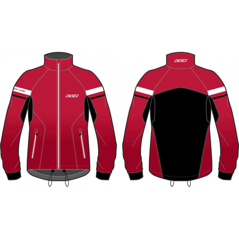 Куртка лыжная KV+ Cross jacket unisex red унисекс (арт. 23V110.3) - 