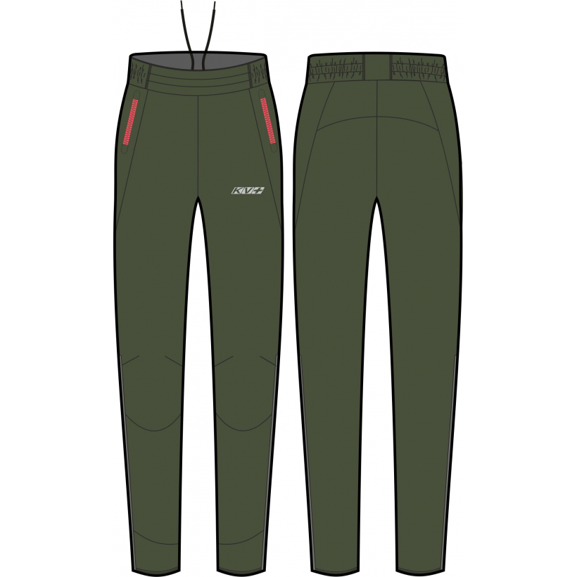 Разминочные брюки KV+ Premium pants olive green унисекс (арт. 23V146.7) - 