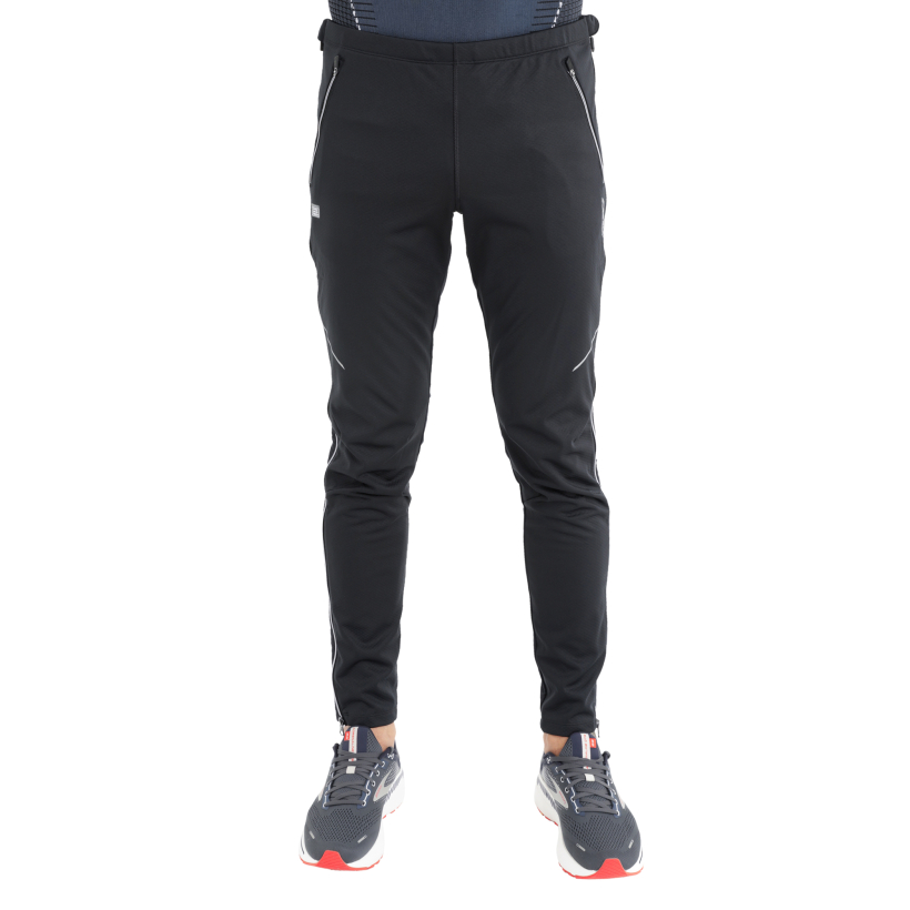 Брюки разминочные KV+ Premium pants full zip black black унисекс (арт. 23V147.1) - 