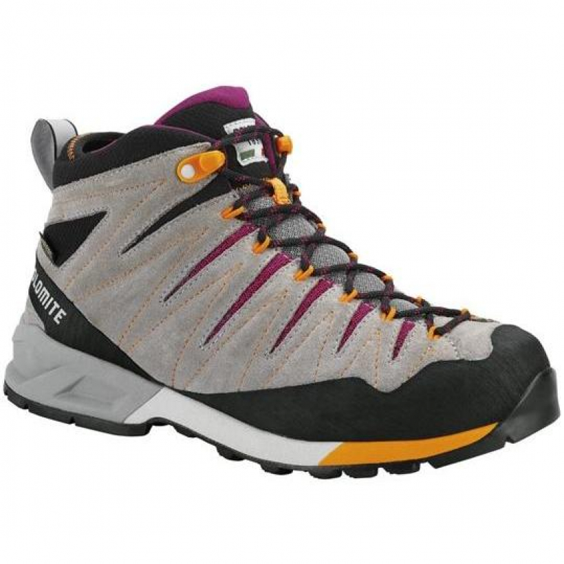 Ботинки Для Хайкинга (Высокие) Dolomite Crodarossa Mid Gtx Wmn Pewter Grey/pansy Purple (арт. 265769) - 0950-серый