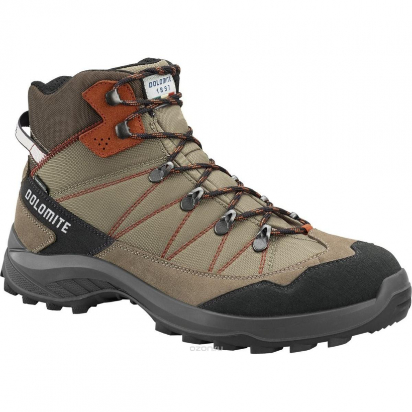 Ботинки Для Хайкинга (Высокие) Dolomite Tovel Wp Taupe Grey/rusty Red (арт. 265779) - 0985-коричневый