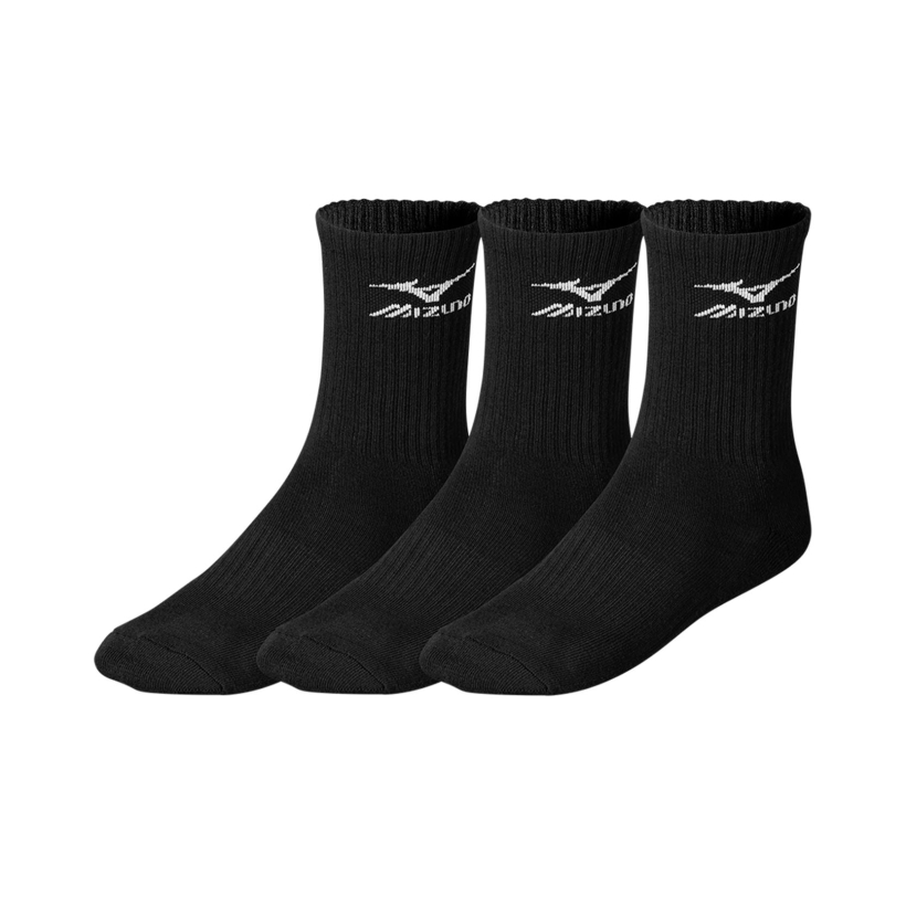 Носки спортивные (3 пары) Mizuno Training Socks 3ppk (арт. 32GX6A54Z) - 09-черный