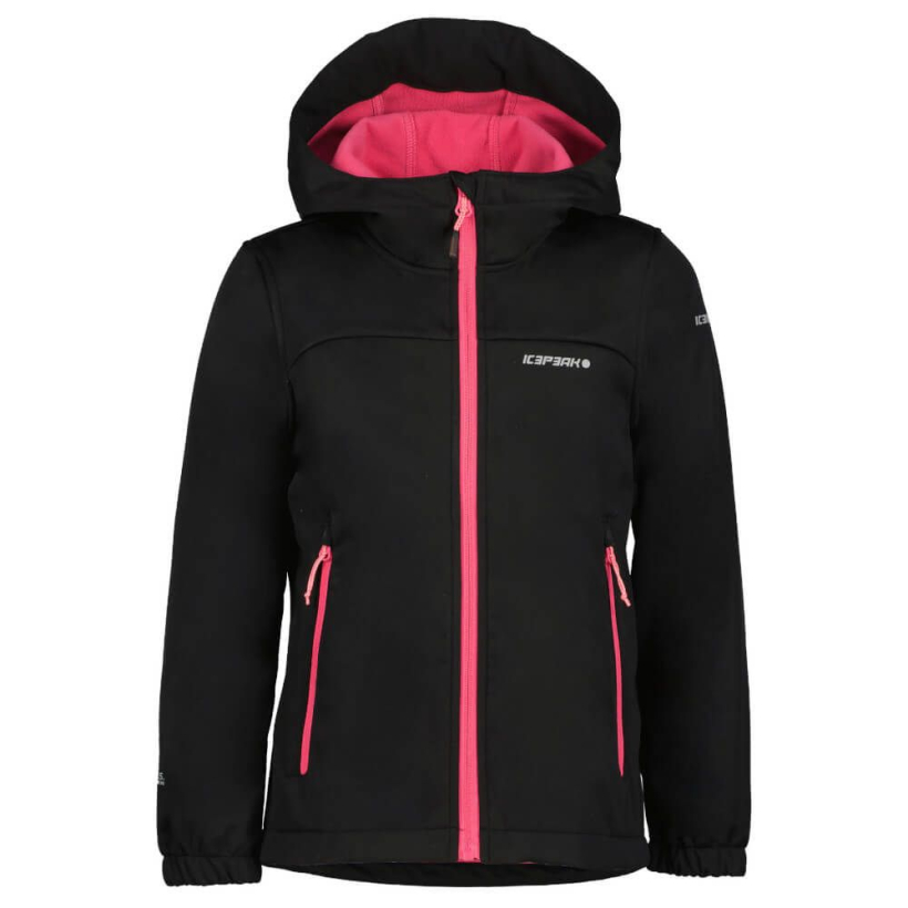 Куртка Icepeak Kleve Softshell Black/Pink для девочки (арт. 51896-992) - 