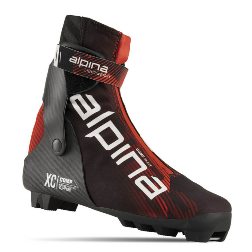 Ботинки лыжные Alpina Competition Skate Black/Red унисекс (арт. 5410-1B) - 