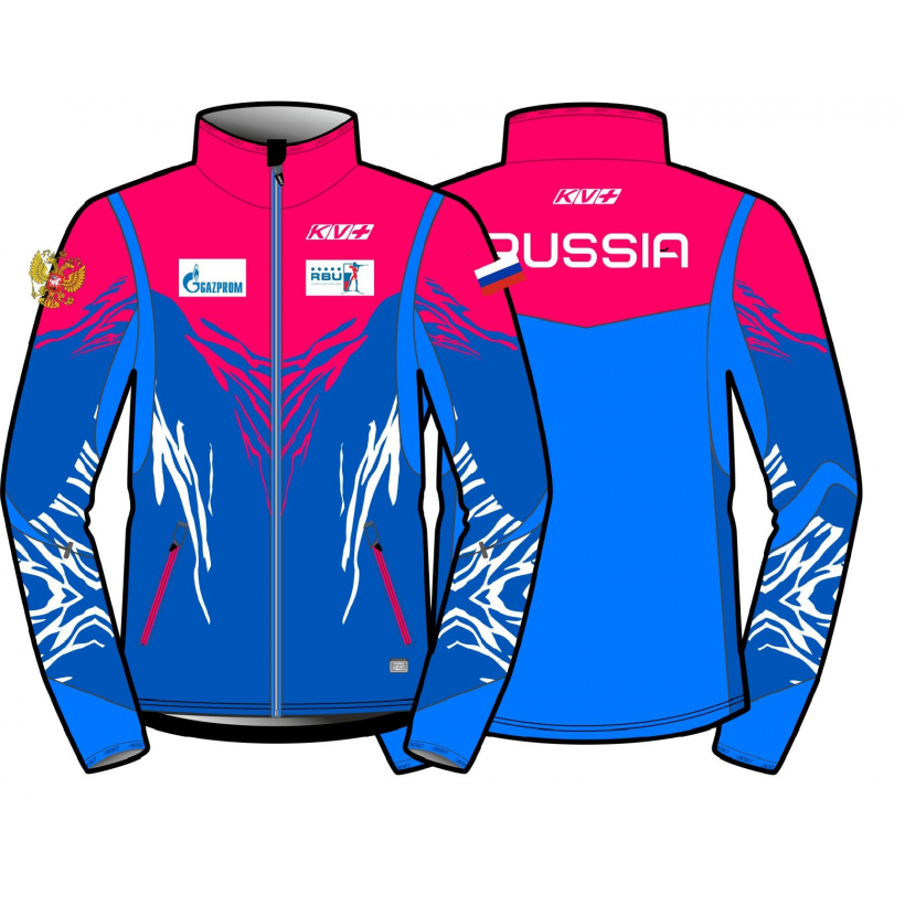 Разминочная куртка KV+ Tornado Vest petrol/blue/pink женская (арт. 20V107.RUS1) - 