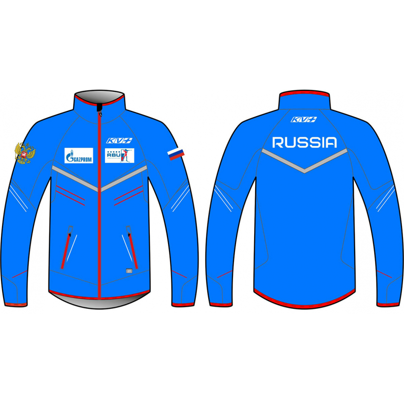 Куртка разминочная KV+ Premium jacket blue унисекс (арт. 9V145.RUS1) - 