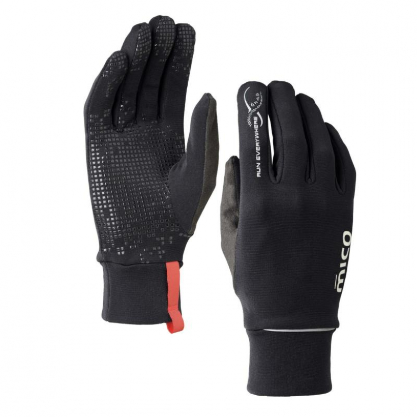 Перчатки для бега Mico Warm Control (арт. AC03672) - 007-черный