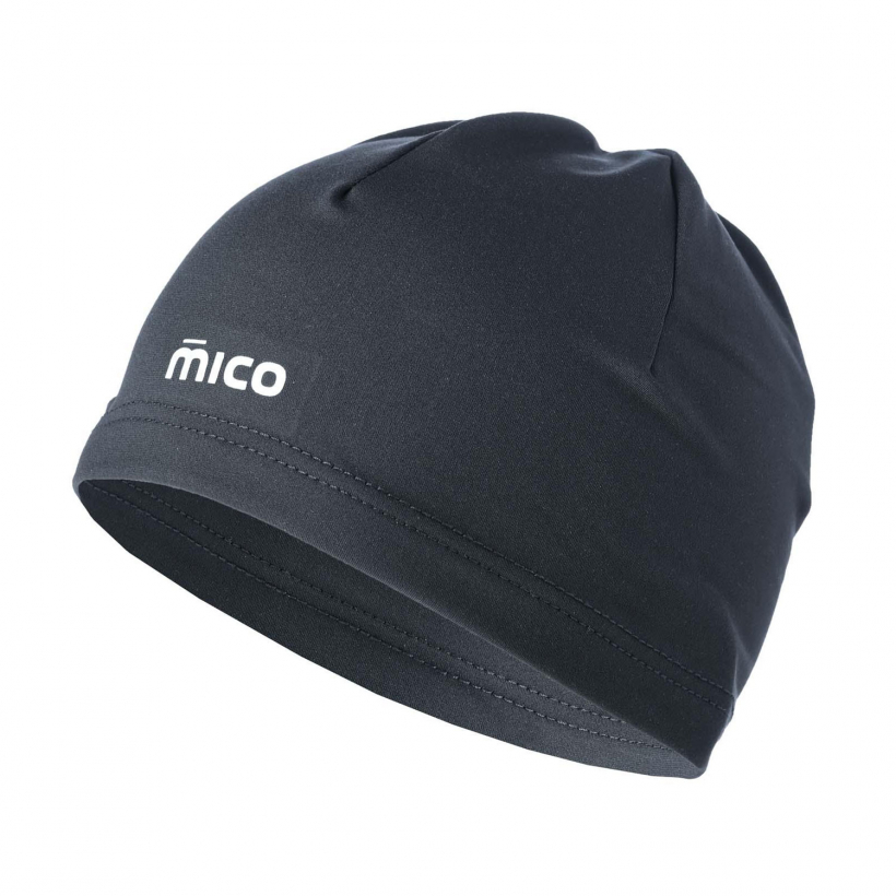 Шапка из микрофлиса для бега / трейлраннинга / беговых лыж / велоспорта Mico Warm Control Beanie (арт. AC03680) - 007-черный