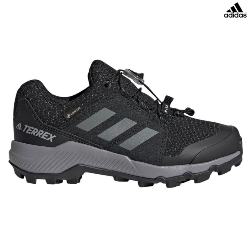 Кроссовки Adidas Terrex Gore-Tex Black Grey детские (арт. FU7268) - 