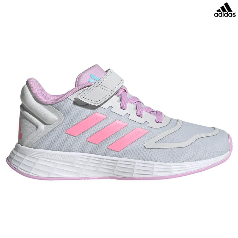 Кроссоки Adidas Duramo 10 EL Grey/Pink/Lilac детские (арт. GV8923) - 