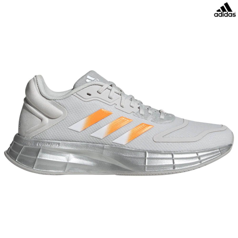 Кроссовки Adidas Duramo 10 Grey/Silver/Orange женские (арт. GX0716) - 