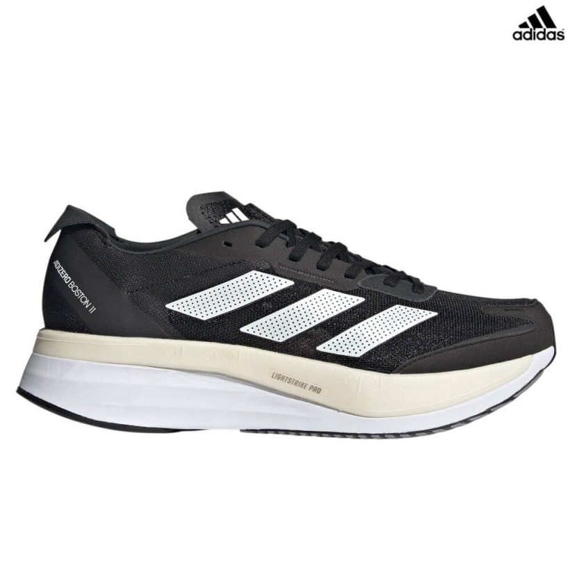 Кроссовки Adidas Adizero Boston 11 Black/White/Carbon мужские (арт. GX6651) - 
