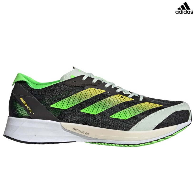 Кроссовки Adidas Adizero Adios 7 Black/Yellow/Green мужские (арт. GY8409) - 