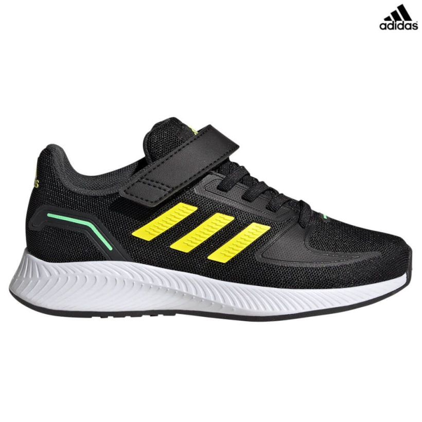 Кроссовки Adidas Runfalcon 2.0 EL Black/Beam Yellow детские (арт. HR1394) - 