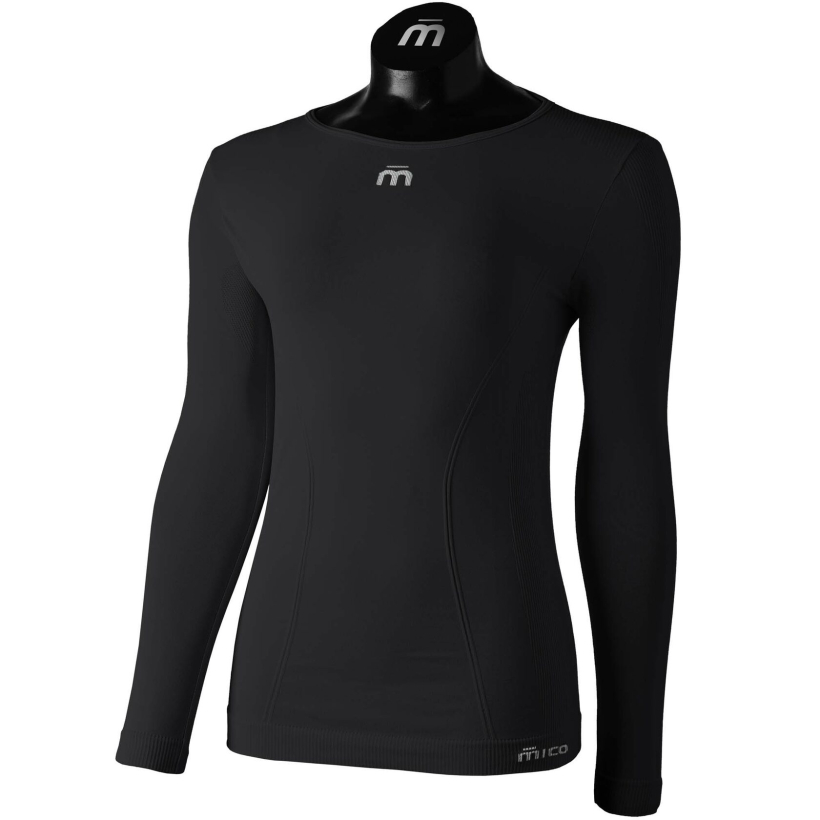 Термобелье рубашка MICO X-Performance женская (арт. IN01466) - 007-черный