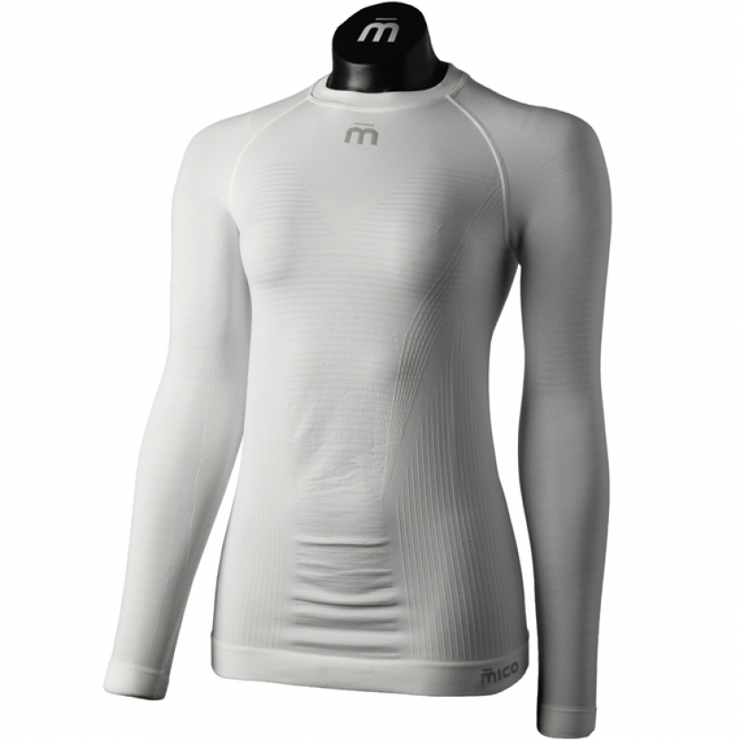 Термобелье рубашка Mico Warm Control Skintech женская (арт. IN01855) - 001-белый