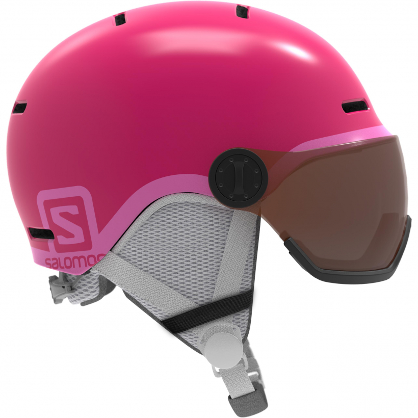 Шлем Salomon 2019-20 Grom Visor Glossy Pink (арт. L39916200) - 