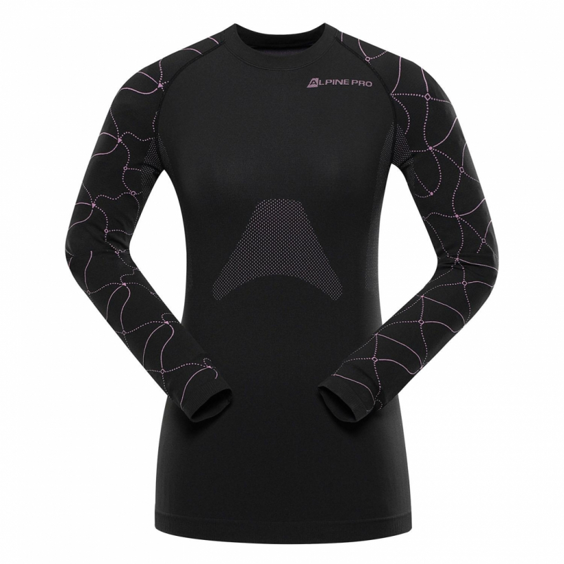 Термобелье рубашка для бега / беговых лыж / туризма / сноубординга / Alpine Pro Kriosa 5 женская (арт. LUNU074807PA) - 