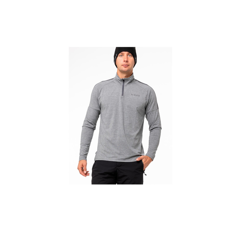 Беговая рубашка Moax Uhta Ls 1/2 Zip мужская (арт. MX2361) - 110104-серый