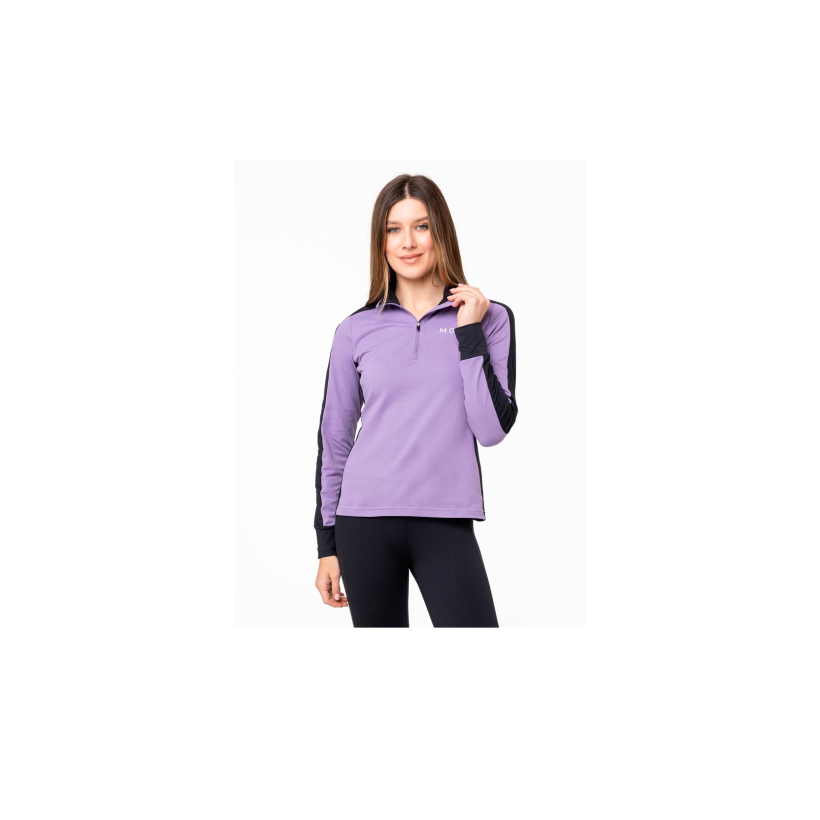 Беговая рубашка Moax Uhta Ls 1/2 Zip женская (арт. MX2362) - 80510-фиолетовый